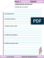 4to Grado - Español - Escritura de Un Relato PDF