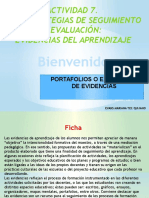 ACTIVIDAD 7 Actividad 7. Las Estrategias de Seguimiento y Evaluación Evidencias Del Aprendizaje