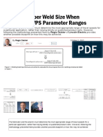 Focus On Proper Weld Size When Developing WPS Parameter Ranges - Fabricating and Metalworking