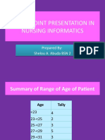 Powerpoint Presentation in Nursing Informatics