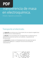 Transferencia de Masa en Electroquímica