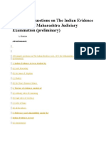 100 Sample Questions On The Indian Evidence Act