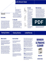 Ultrasonic Cleaner B200 - Manual PDF