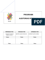 Programa de Auditorias Internas