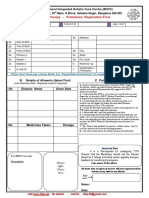 FTR Therapy - Preliminary Registration Form: International Integrated Holistic Cure Centre (IIHCC)