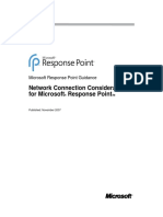 Network Considerations For Response Point