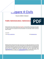 Public Administration Material Part 1 Administrative Theory