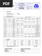 GT - 1 Bushing Current Transformer Ir Test Report