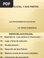 2.-Acta Policial y Sus Partes.