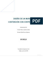 Muros de Contención Con Contrafuerte