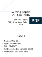 Morning Report 18 April 2016 (KPD)