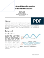 Exploration of Wave Properties in Solids With Ultrasound