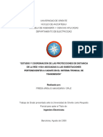 Estudio y Coordinación de Las Protecciones de Distancia de La Red 115kv Asociadas A Las Subestaciones Pertenecientes A Cadafe en El Sistema Troncal de Transmisión (Tesis)