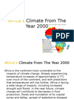 Africa's Climate From The Year 2000