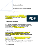 Clasificacion de Los Contratos Codigo Civil y Comercial de La Nacion