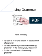 Assessing Grammar (StudentVersion)