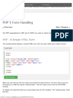 PHP 5 Form Handling