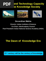 Science and Technology Capacity and The Knowledge Society: Goverdhan Mehta