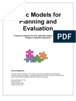 Logic Models For Planning Evaluation