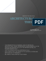 How To Write Architecture Thesis