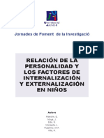 Conductas Internalizantes y Externalizant