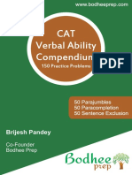 150 CAT Verbal Practice Material by Bodhee Prep