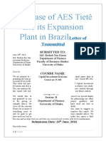 The Case Solution of AES Tiete: Expansion Plant in Brazil