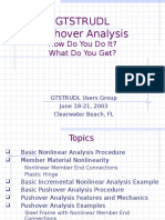 GTStrudl PushoverAnalysis