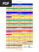 Tabla Calendario Litúrgico Curso 2016-2017