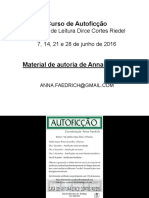 Curso de Autoficção (Anna Faedrich)