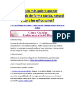 Como Quedar Embarazada Rapidamente en Menos de 60 Dias