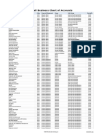 Chart of Accounts For Small Business Template V 1.0