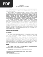 Unidad II Finanzas Publicas