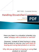 Topic 3 - Handling Dissatisfied Customers