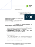 COMUNICACIÓN 5 - 16 Aplicación Art 88 Secretarios Secundaria