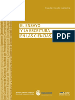 El Ensayo y La Escritura en Las Ciencias Sociales