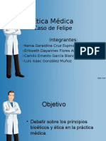 Ética Médica (Caso de Felipe)