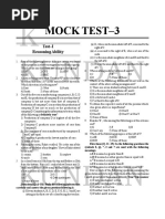 Mock Test - 3 Sbi Clerk Prelims