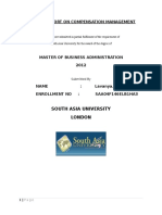 Project Report On Compensation Management Case Study Have Tobe Included