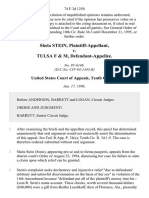 Shela Stein v. Tulsa F & M, 74 F.3d 1250, 10th Cir. (1996)