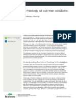 Measuring The Rheology of Polymer Solutions