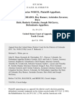 Michael Lucius White v. State of Colorado Roy Romer Aristedes Zavaras Dave Holt Roderic Gottula Joseph McGarry, 82 F.3d 364, 10th Cir. (1996)