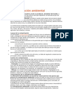 Contaminación Ambiental