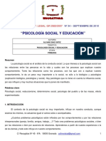 Psicologia Social de La Educación