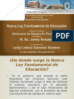 Diapositivas de La Nueva Ley Fundamental de Educacion