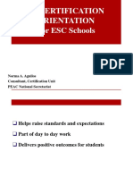 Certification For ESC Schools