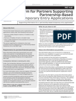 INZ 1146 - Form For Partners Supporting Partnership-Based Temporary Entry Applications (INZ 1146) - March 2015