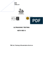 Ultrasonic Testing Ndt4 Rev 0: TWI LTD, Training & Examination Services