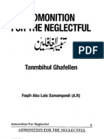 Tanmbeehul Ghafileen (Admonition For The Neglectful) by Faqih Abul Laith Samarqandi (RA)