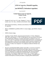 United States v. Charles Michael Hinkle, 37 F.3d 576, 10th Cir. (1994)